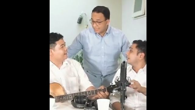 Satir ! Video Anies Usir Orang yang Sedang Nyanyi Lagu 