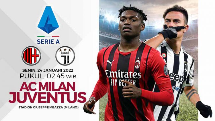 LINK Live Streaming Serie A : AC Milan vs Juventus, Live di RCTI