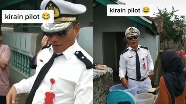 VIRAL! Penjual Cilok Pakai Baju Pilot Buat Sandiaga Uno Heran,  Marketing-nya Dipuji | Teras Jabar