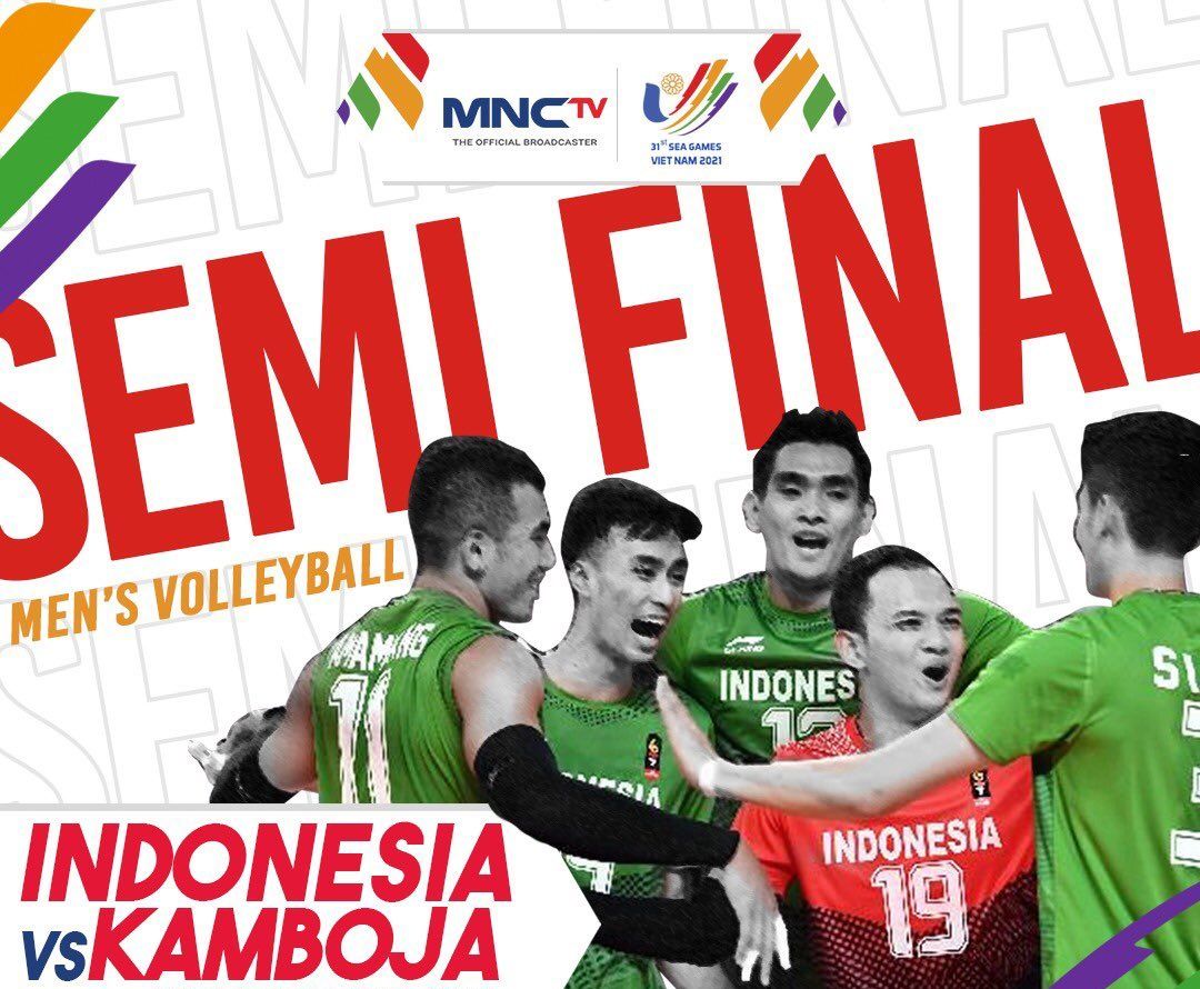 LINK Live Streaming Semifinal SEA Games 2022 Cabor Bola Voli Indoor : Indonesia VS Kamboja