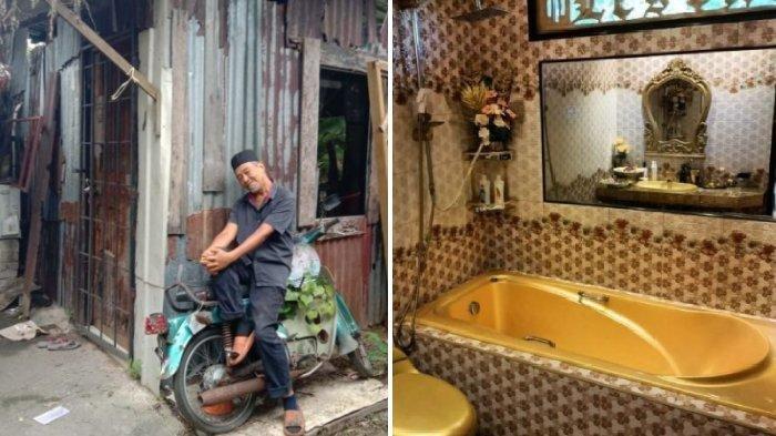 Viral di Medsos, Sosok Baharuddin Mamat Kakek di Malaysia Punya Rumah Gubuk Tapi Interiornya Bak Hotel Bintang 5  