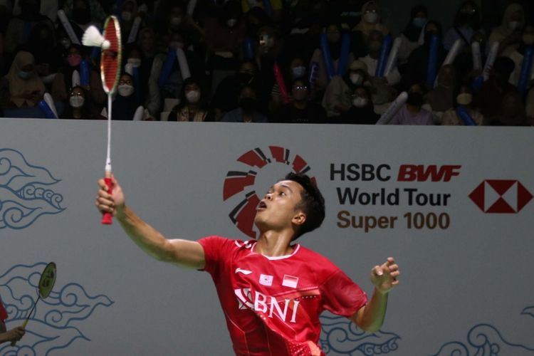Bungkam Wakil Denmark, Anthony Sinisuka Ginting Melaju Ke Perempat Final Indonesia Open 2022