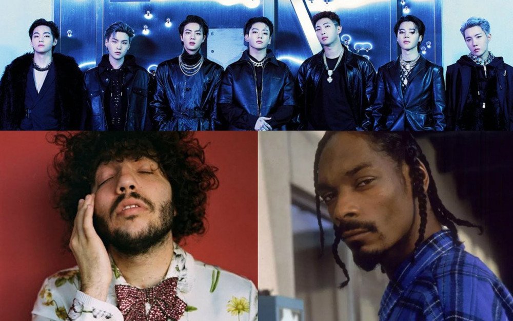 Lagu Kolaborasi BTS x Benny Blanco x Snoop Dogg 'Bad Decisions'  Dominasi Chart iTunes Seluruh Dunia