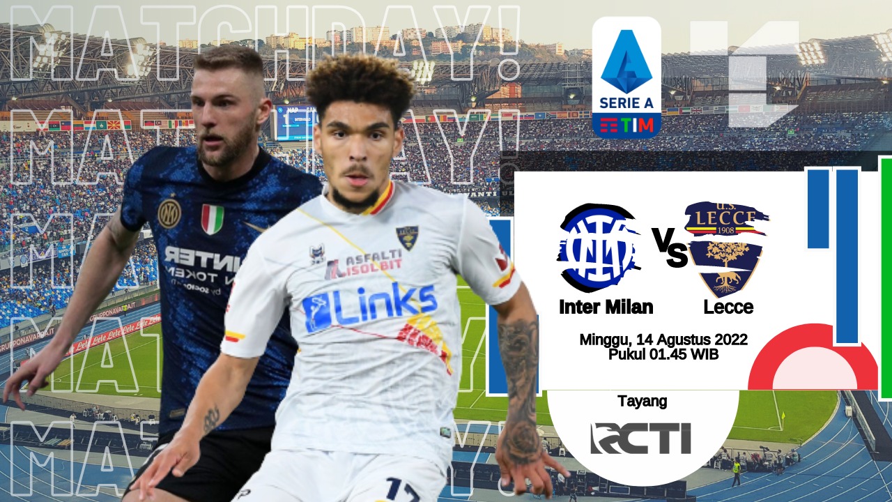 Liga Italia : Lecce Vs Inter Milan, Ada Romelu Lukaku Kekuatan Il Nerazzurri Bertambah ! Saksikan Disini Berikut LINK Live Streamingnya