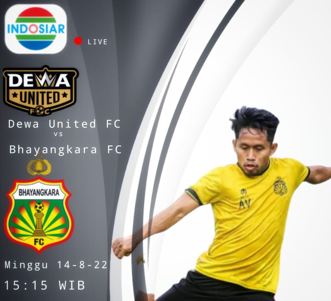 LINK Live Streaming BRI Liga 1 2022/23 : Dewa United vs Bhayangkara FC, Dimulai Pukul 15.15 WIB