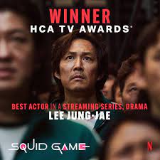 Lee Jung Jae Atau Gi-hun Squid Game Meraih Penghargaan Best Actor Hollywood Critics Association (HCA) TV Awards