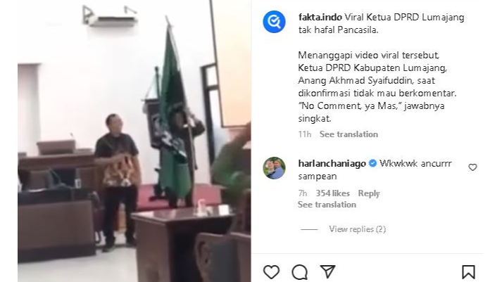 VIRAL VIDEO ! Ketua DPRD Ini Tidak Hafal Pancasila, Tuai Kritikan Warganet 