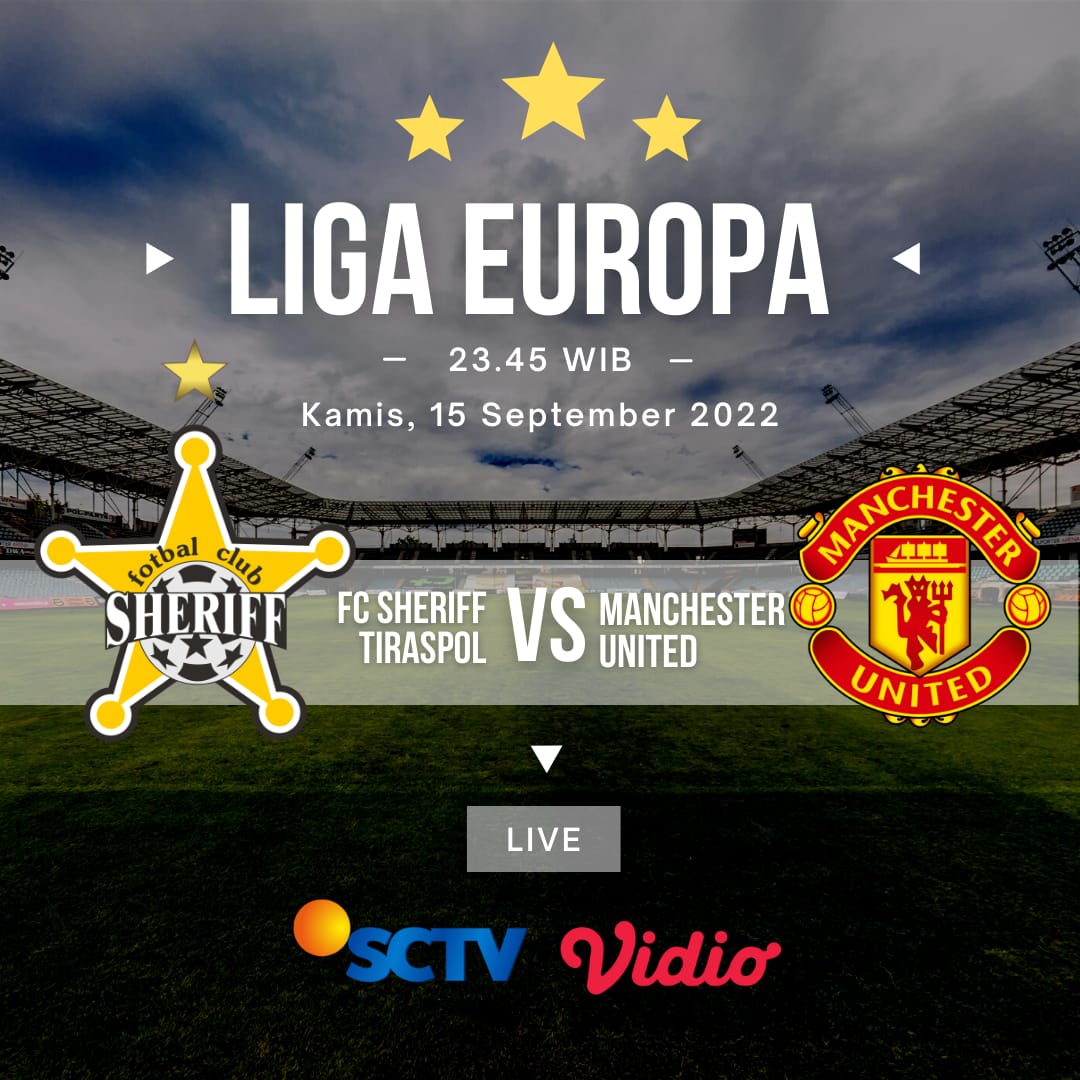 LINK Live Streaming Europa League: Sheriff Vs Manchester United, Ronaldo Kemungkinan Besar Starter ! Setan Merah Bisa Menang? 
