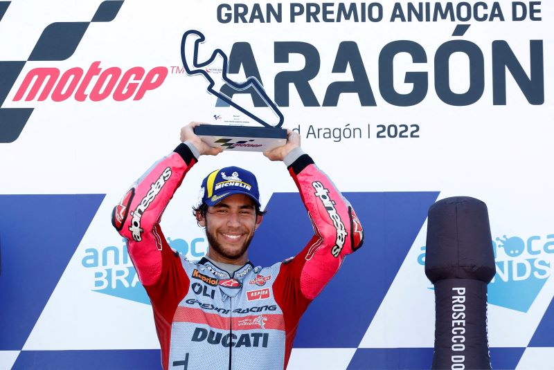 Sukses di MotoGP Aragon 2022, Enea Bastianini Siap Jaga Momentum di Lima Seri Tersisa