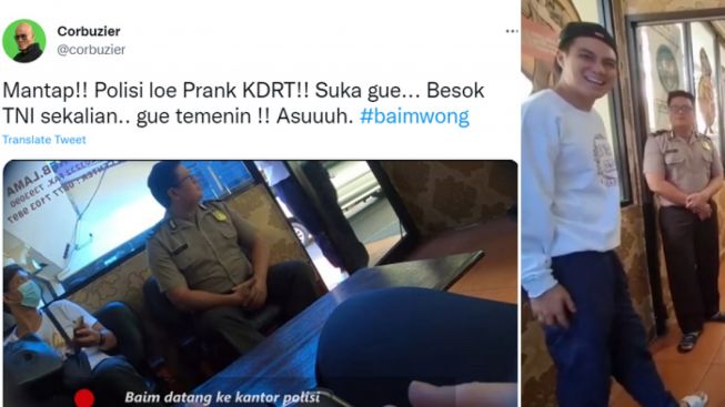 Meski Sudah Meminta Maaf, Kasus Konten Prank KDRT  Baim Wong  ke Polisi Tetap di Proses Untuk Efek Jera !