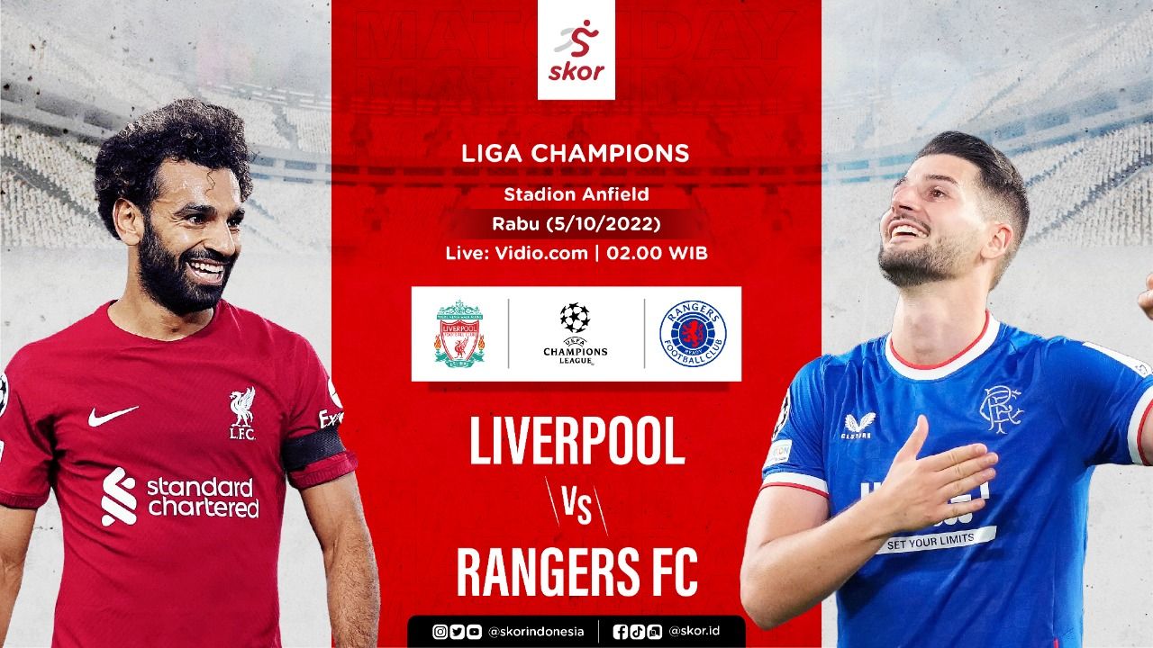 LINK Live Streaming Champions League: Liverpool Vs Rangers, The Reds Mampu Menang ? 