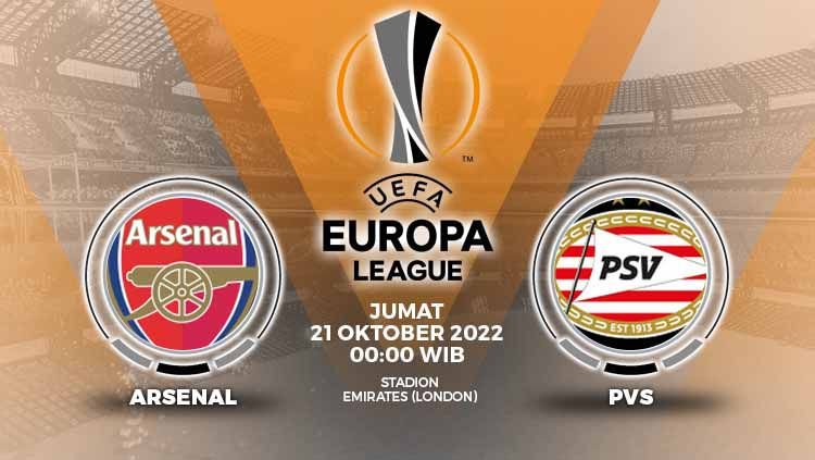 LINK Live Streaming Liga Europa : Arsenal vs PSV Eindhoven, Malam ini 