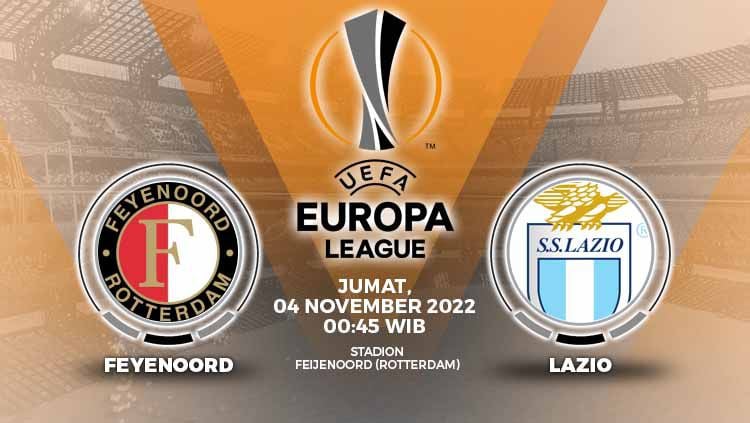 LINK Live Streaming Liga Europa : Feyenoord vs Lazio, 3 Poin yang Cukup Penting 