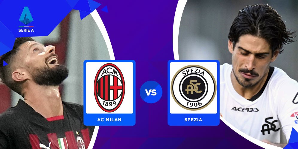 LINK Live Streaming Serie A : AC Milan Vs Spezia, Rossonerri Butuh 3 Poin Untuk Kejar Napoli ! 