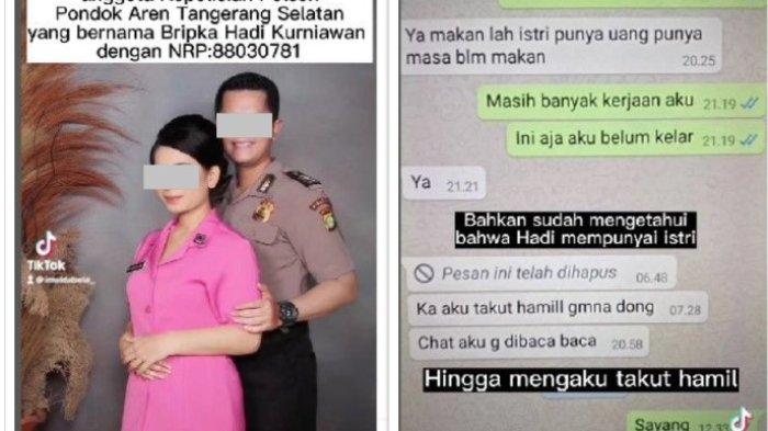 VIRAL Oknum Polisi Berpangkat Bripka di Tangsel Ketahuan Selingkuh Dengan Banyak Perempuan 