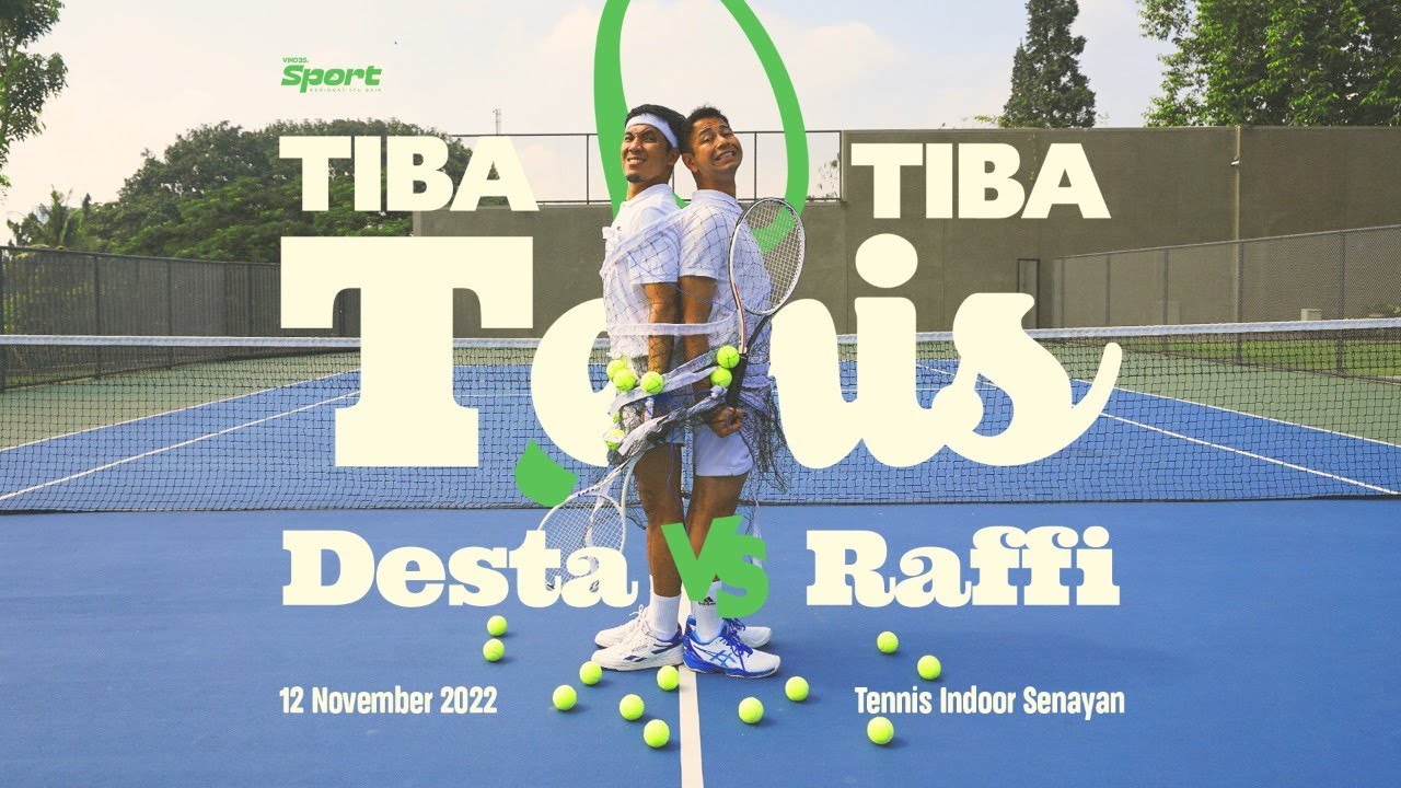 LINK Live Streaming Tiba-Tiba Tenis Raffi Ahmad Vs Desta Mulai Pukul 19.00 WIB HARI INI ! 