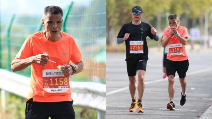 Viral Pria Ini Marathon Sambil Merokok, Keikutsertaannya Dipertanyakan 