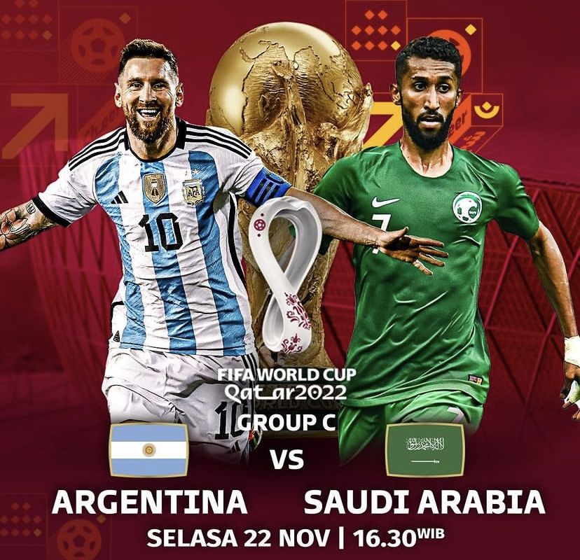 LINK Live Streaming Piala Dunia 2022 Qatar: Argentina Vs Arab Saudi ! Lionel Messi Siap Bermain ! 