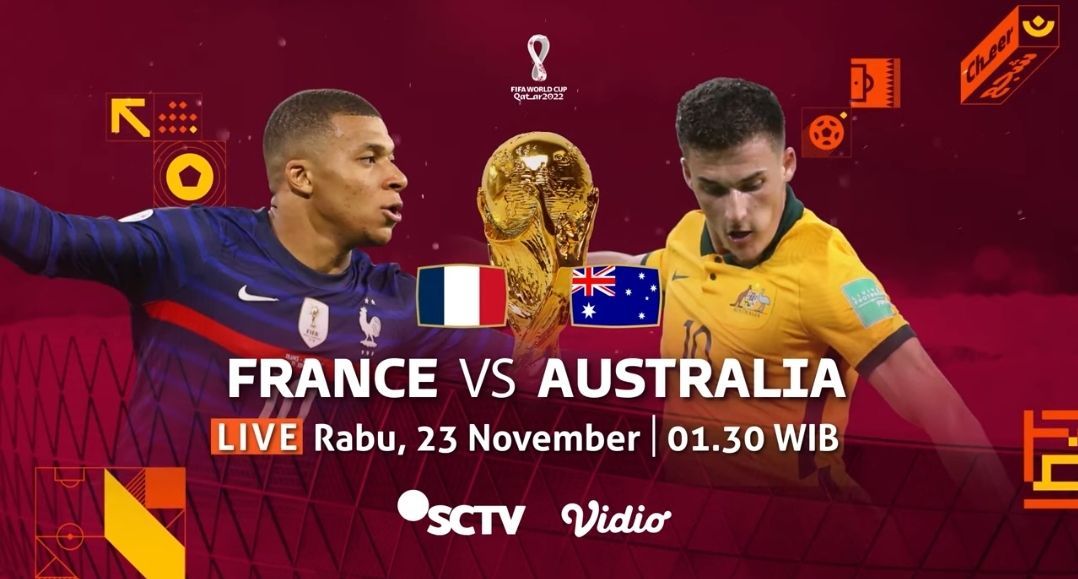 LINK Live Streaming Piala Dunia 2022 Qatar: France Vs Australia,  Les Bleus Turunkan Skuad Terbaik ! 