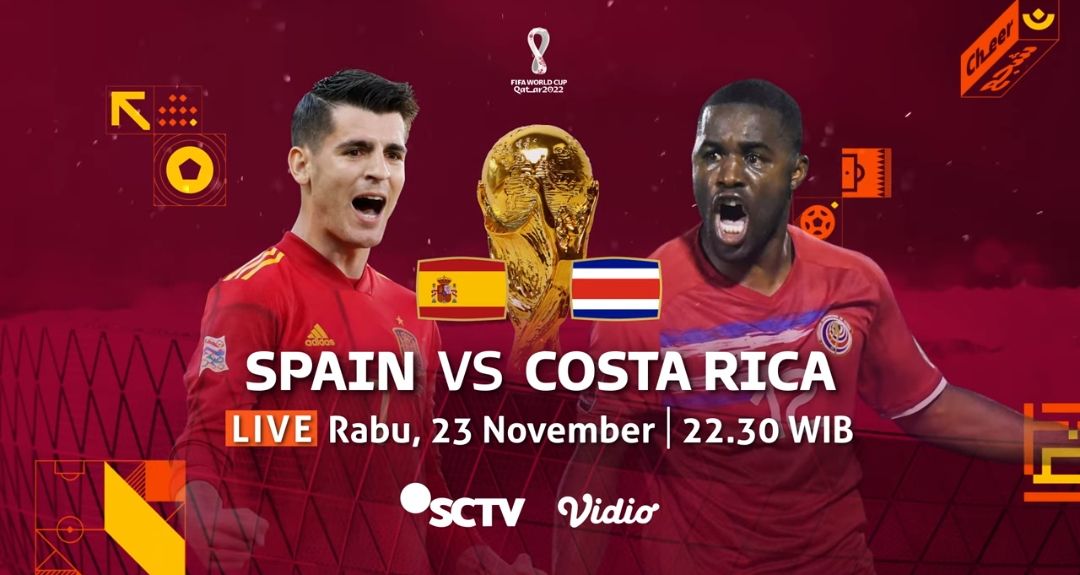 LINK Live Streaming Piala Dunia 2022 Qatar: Spanyol Vs Kosta Rika, La Roja Bisa Mainkan Sepakbola yang Cantik ? 