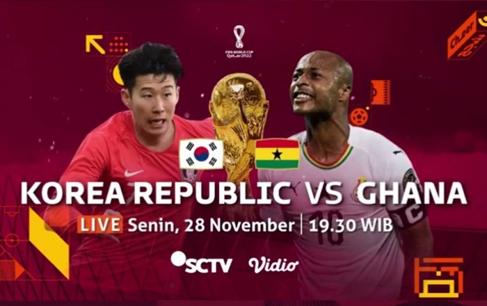LINK Live Streaming Piala Dunia 2022 Qatar: Korea Selatan Vs Ghana, Oppa Son Heung Min Harus Cetak Gol !