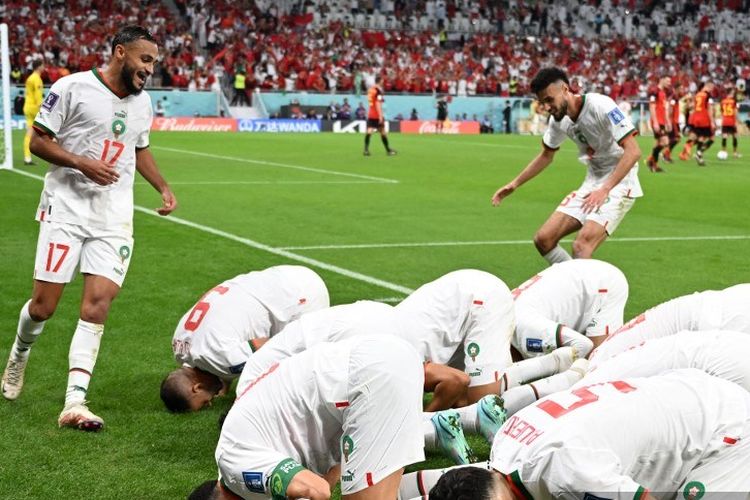 Berhasil Mengalahkan Belgia, Timnas Maroko Bikin Rekor Kemenangan Ketiga Sepanjang Sejarah Piala Dunia