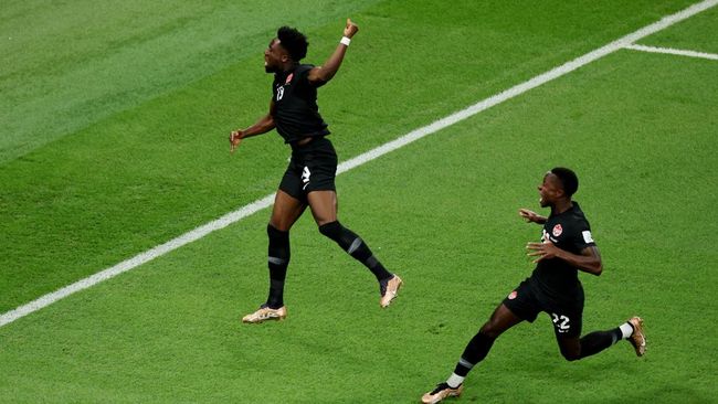 Alphonso Davies Pencetak Gol Tercepat di Piala Dunia 2022, Kurang dari 2 Menit