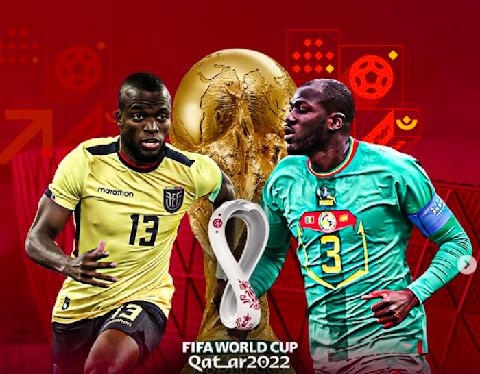 JADWAL dan LINK Live Streaming Piala Dunia 2022 Qatar : Ekuador Vs Senegal, Ekuador Hanya Perlu Imbang Untuk Lolos ke Babak 16 Besar ! 