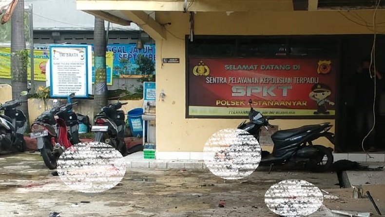 FAKTA-FAKTA Bom Bundir di Polsek Astana Anyar Bandung, Bawa Dua Bom dan Eks Napiter, Berstatus 'Merah'