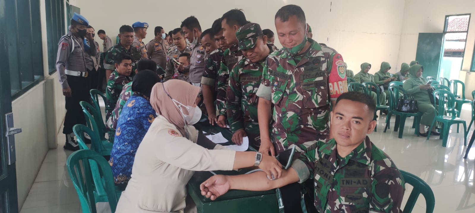 Hari Juang TNI AD ke-77 Kodim 0615/Kuningan Bakti Sosial Donor Darah