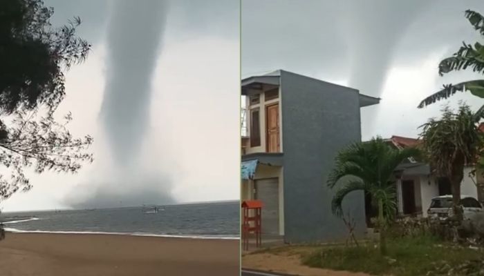 VIDEO Angin Puting Beliung Terjang Pantai Slopen Sumenep 