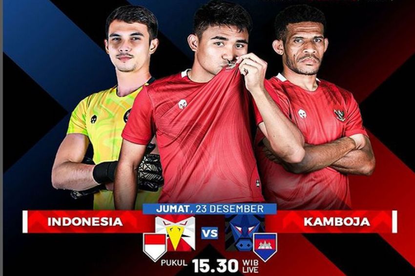 Piala AFF 2022 Timnas Indonesia Vs Kamboja, Laga Pertama Garuda ! Tonton dan Dukung Disini Berikut LINK Live Streamingnya 