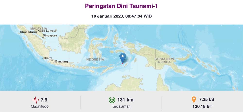 Diguncang Gempa 7,9 Magnitudo, Kondisi Infrastruktur di Maluku Disebut Dalam Kondisi Baik 