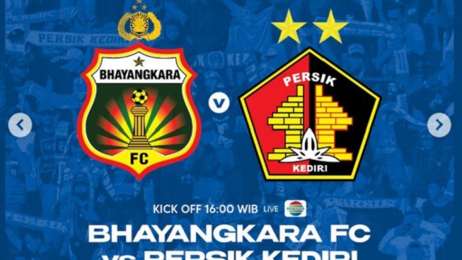 LINK Live Streaming BRI Liga 1 2022-2023 : Bhayangkara FC vs Persik Kediri, Pemain Baru Langsung Diturunkan Semua ??