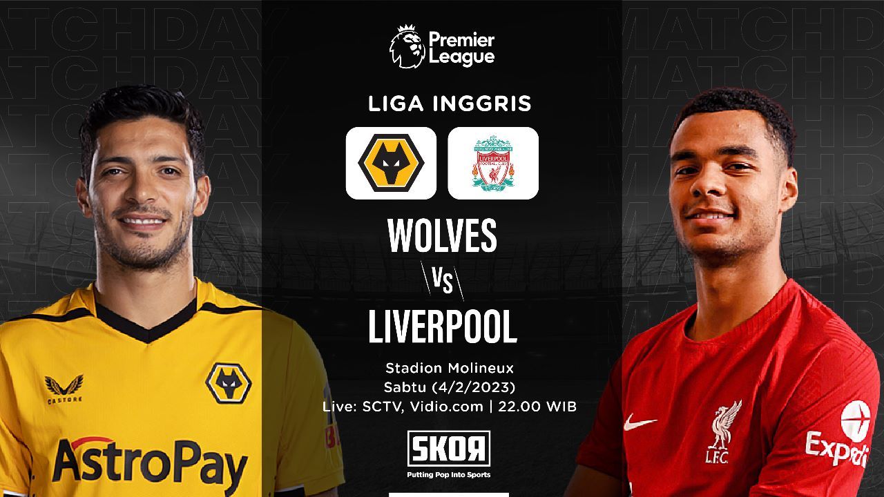 LINK Live Streaming Premier League: Wolves vs Liverpool, Gakpo Bisa Pecah Telur dan Berselebrasi di Laga Malam Nanti ? 