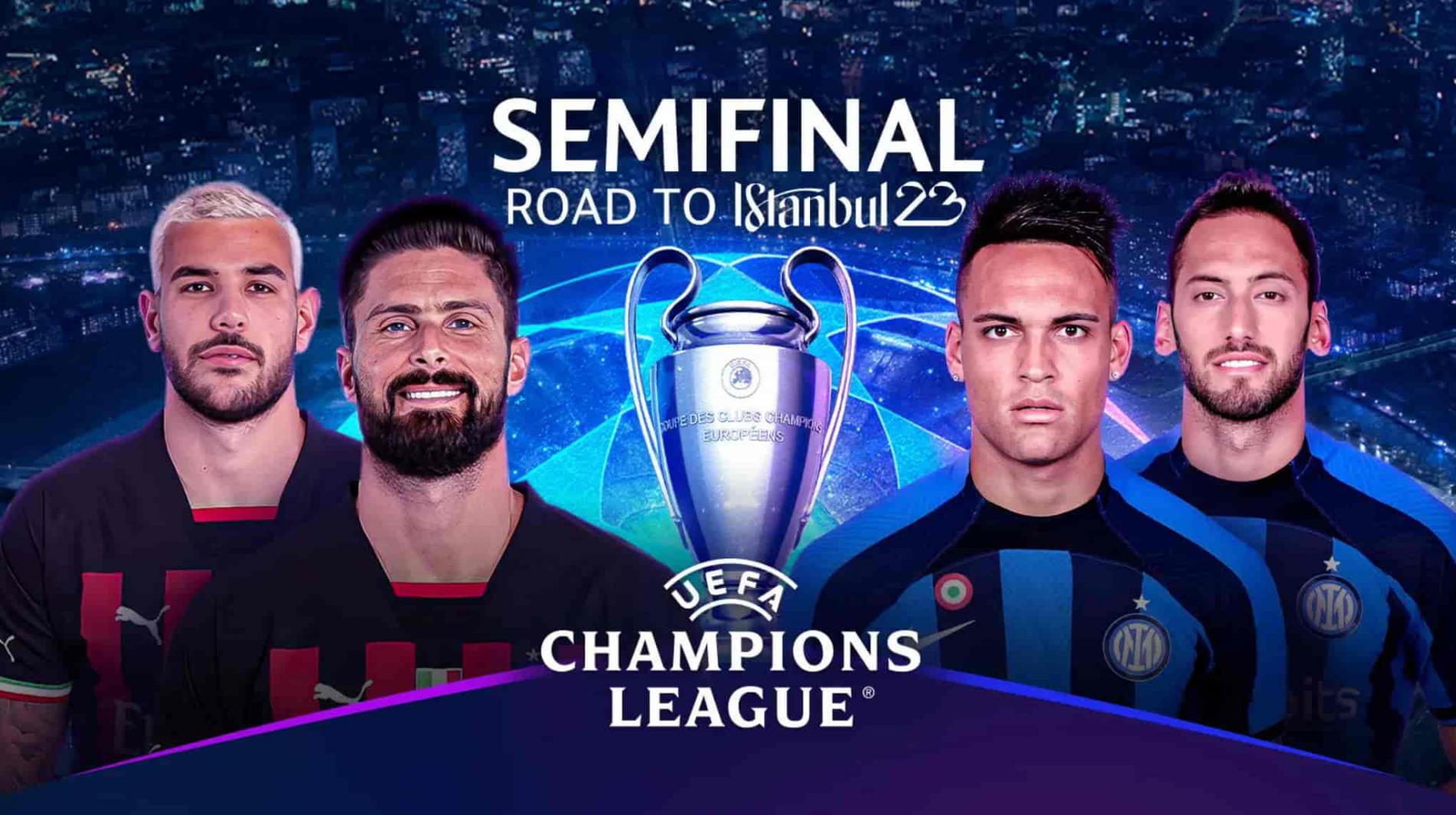 LINK Live Streaming SEMIFINAL Champions League Leg 2 : Inter Milan Vs AC Milan, Rossonerri Tertinggal Dua Gol ! 