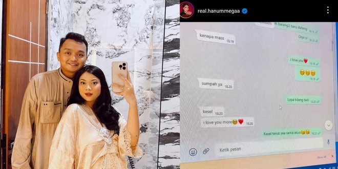 Selebgram Hanum Mega Bagikan Chat Bukti Perselingkuhan Suami, Ungkap Dengkul Sampai Geter 