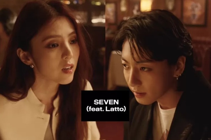 Jungkook BTS dan Han So Hee Bertengkar dalam Teaser MV 'Seven' yang Dirilis HYBE