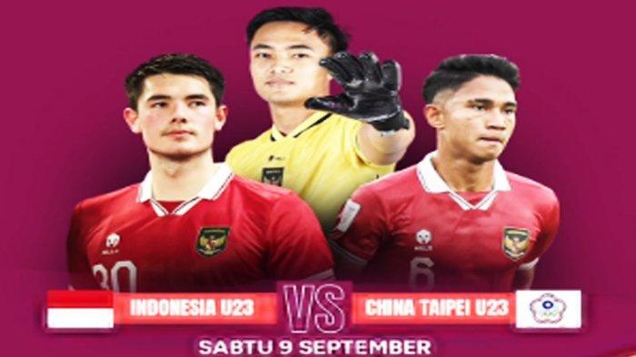 LINK Live Streaming Kualifikasi Piala Asia U-23 2024 : Timnas Indonesia U-23 VS Taiwan U-23, Malam ini 