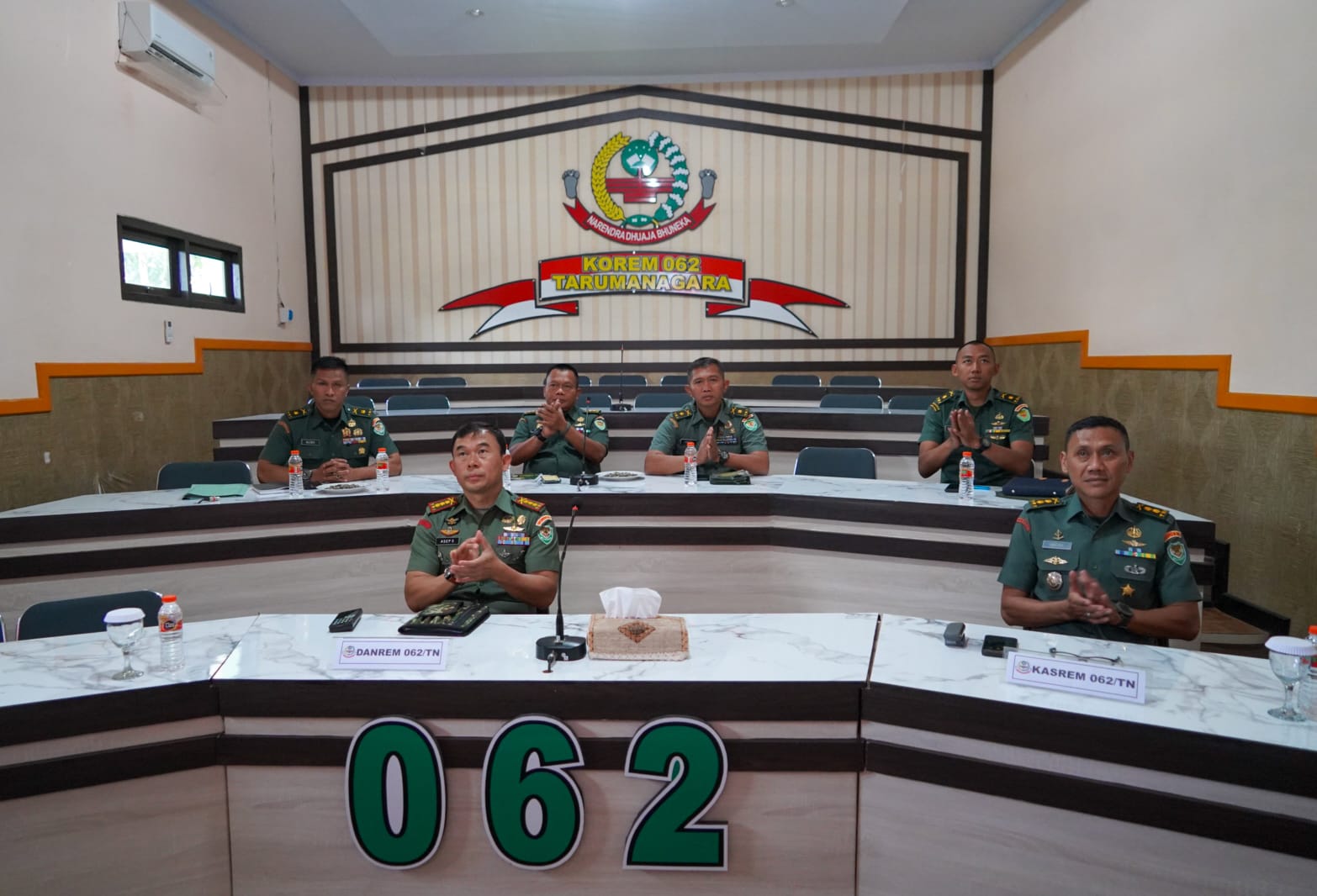 Danrem 062/Tn Mengikuti Vicon Pengarahan Panglima TNI Tentang Netralitas dan Penegakan Hukum