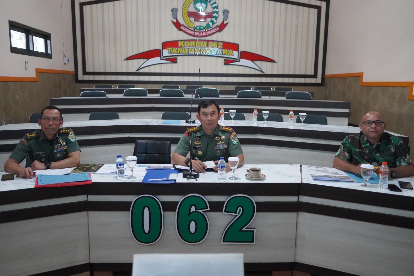 Danrem 062/Tn Ikuti Kegiatan Vicon Pemanfaatan Aset Milik TNI AD