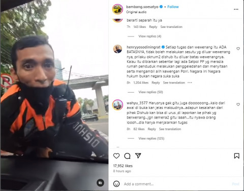 Viral Petugas Dishub DKI Jakarta Nemplok di Kap Mobil, Berikut Kronologinya