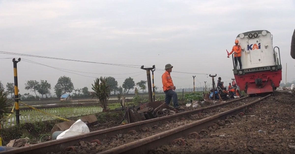Jalur Cicalengka-Haurpugur Sudah Bisa Dilintasi Pasca Tabrakan KA