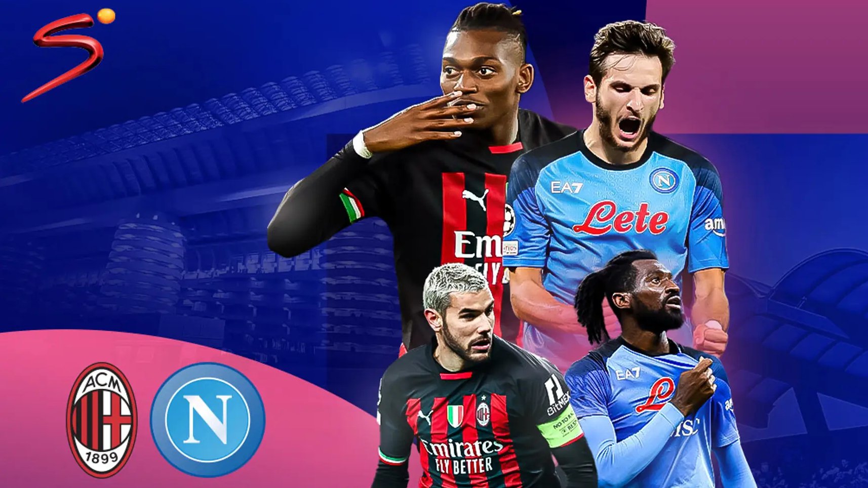 LINK Live Streaming Serie A : AC Milan Vs Napoli, Tanpa Osimhen Napoli Bisa Apa ? 
