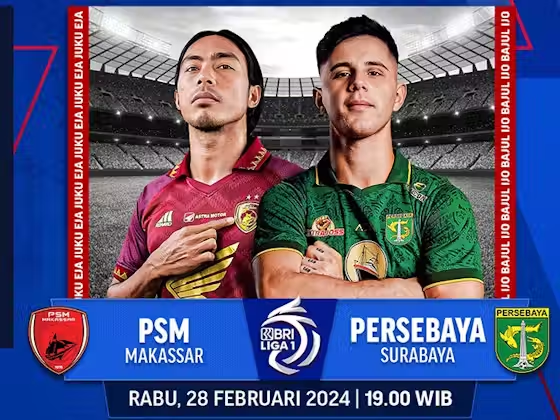 LINK Live Streaming Liga 1 : PSM Makassar Vs Persebaya Surabaya, Duel Klasik Terjadi Malam Ini ! 