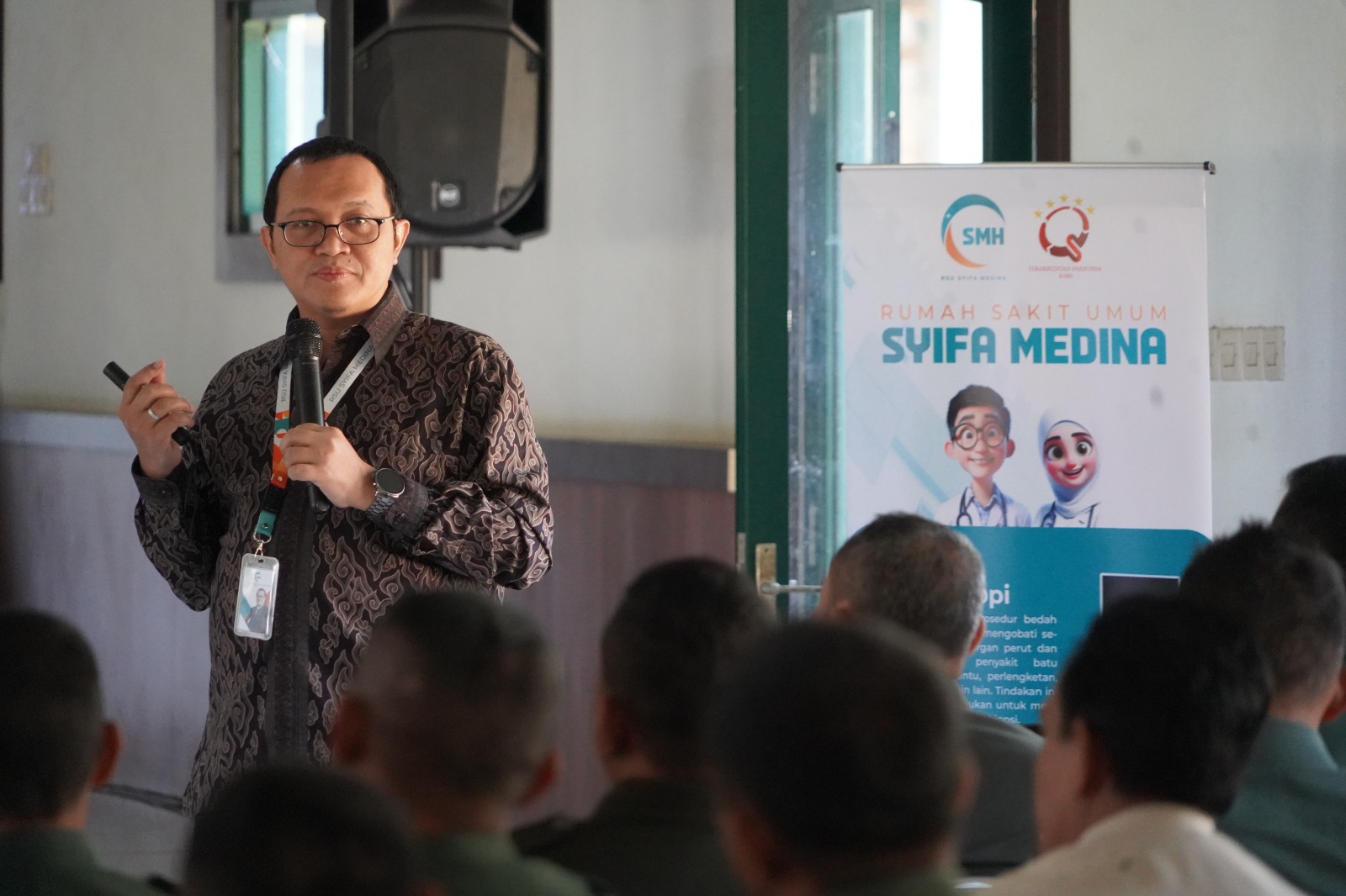 Terima Tim Sosialisasi, Pasi Bakti TNI Siterrem 062/Tn : Layanan Laparoskopi dari RSU Syifa Medina