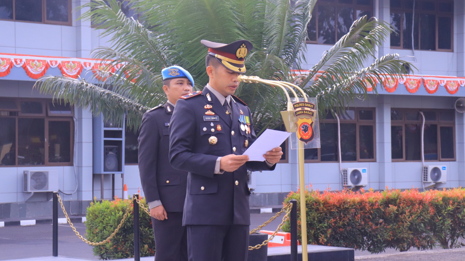 Polres Garut Gelar Upacara HUT RI ke-79