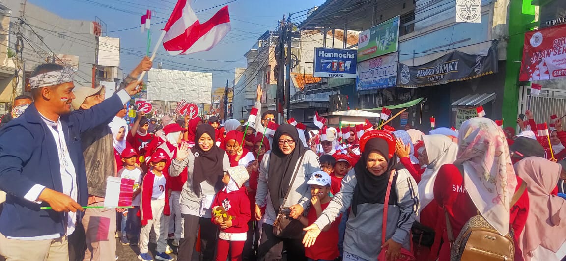 Jalan Santai HUT RI ke-79 di SDS Muhammadiyah 2 Garut Kota