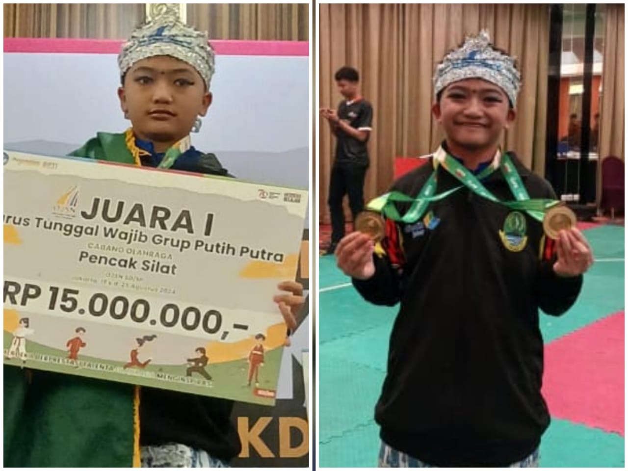 Adam Maulana, Peraih 2 Medali Emas Cabor Silat O2SN Tingkat Nasional 2024 