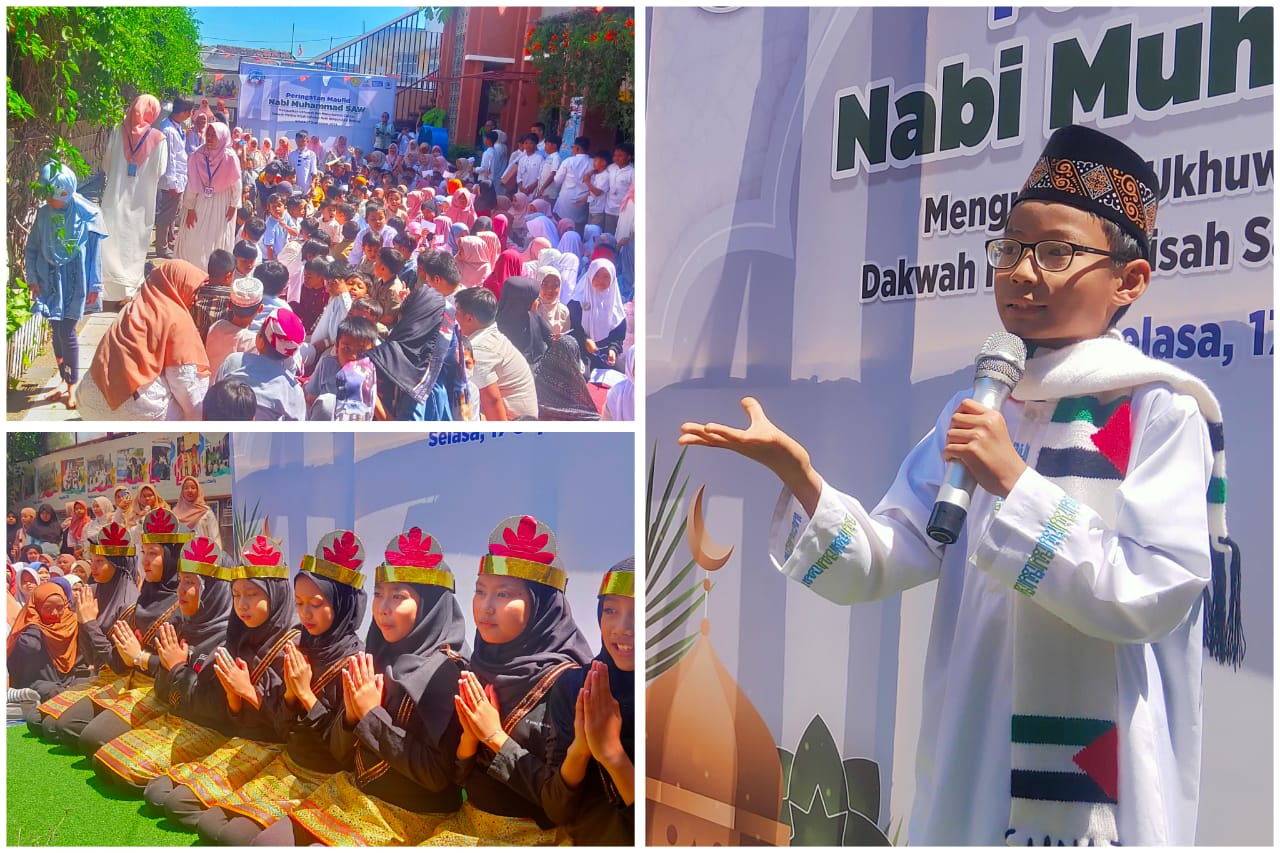 Excellent, Siswanya Kelas VI Jadi Penceramah Peringatan Maulid Nabi di SD GIS Prima Insani